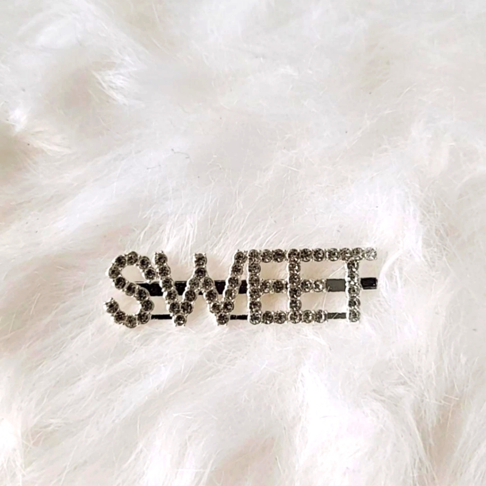 Silver Crystal Hair Pin